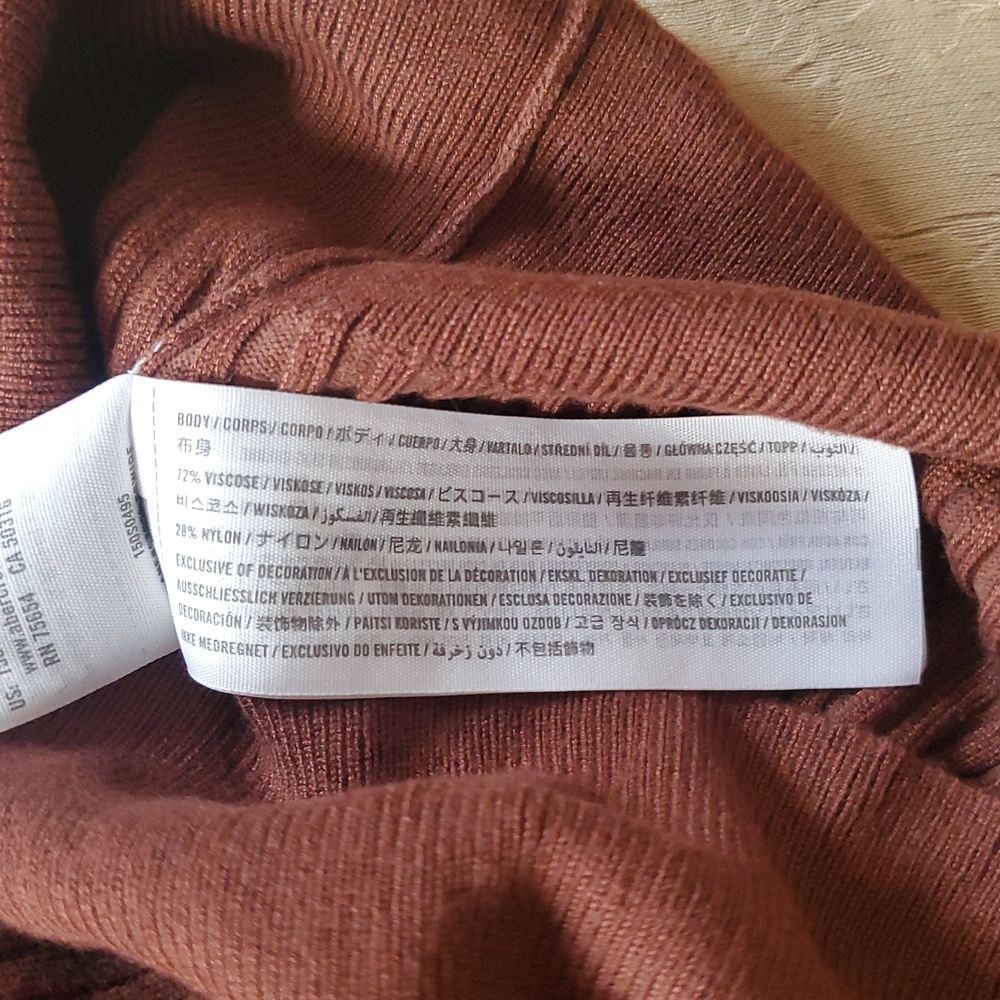 Abercrombie & Fitch Brown Knit Ribbed Tank Top EUC - Picture 11 of 13